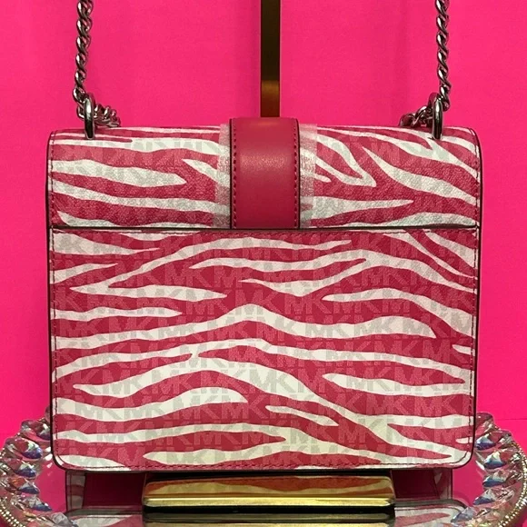 Michael Kors Pink Zebra Crossbody Bag - Picture 2 of 16